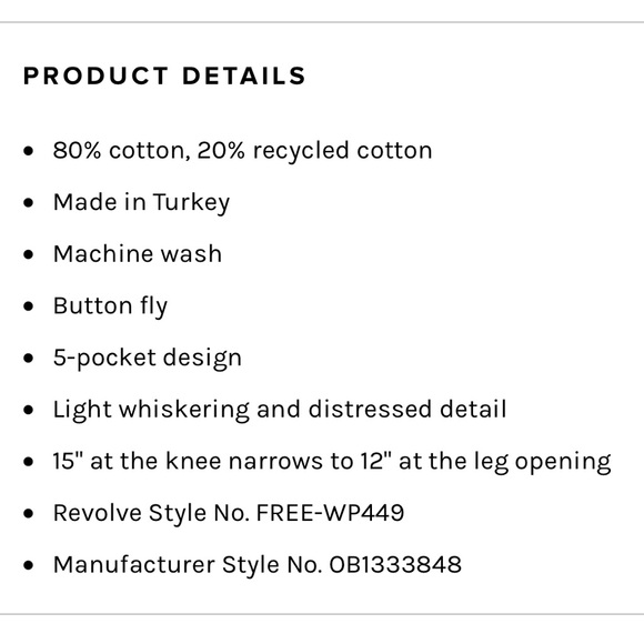 Free People lasso Jean sapphire NWT - Picture 2 of 7